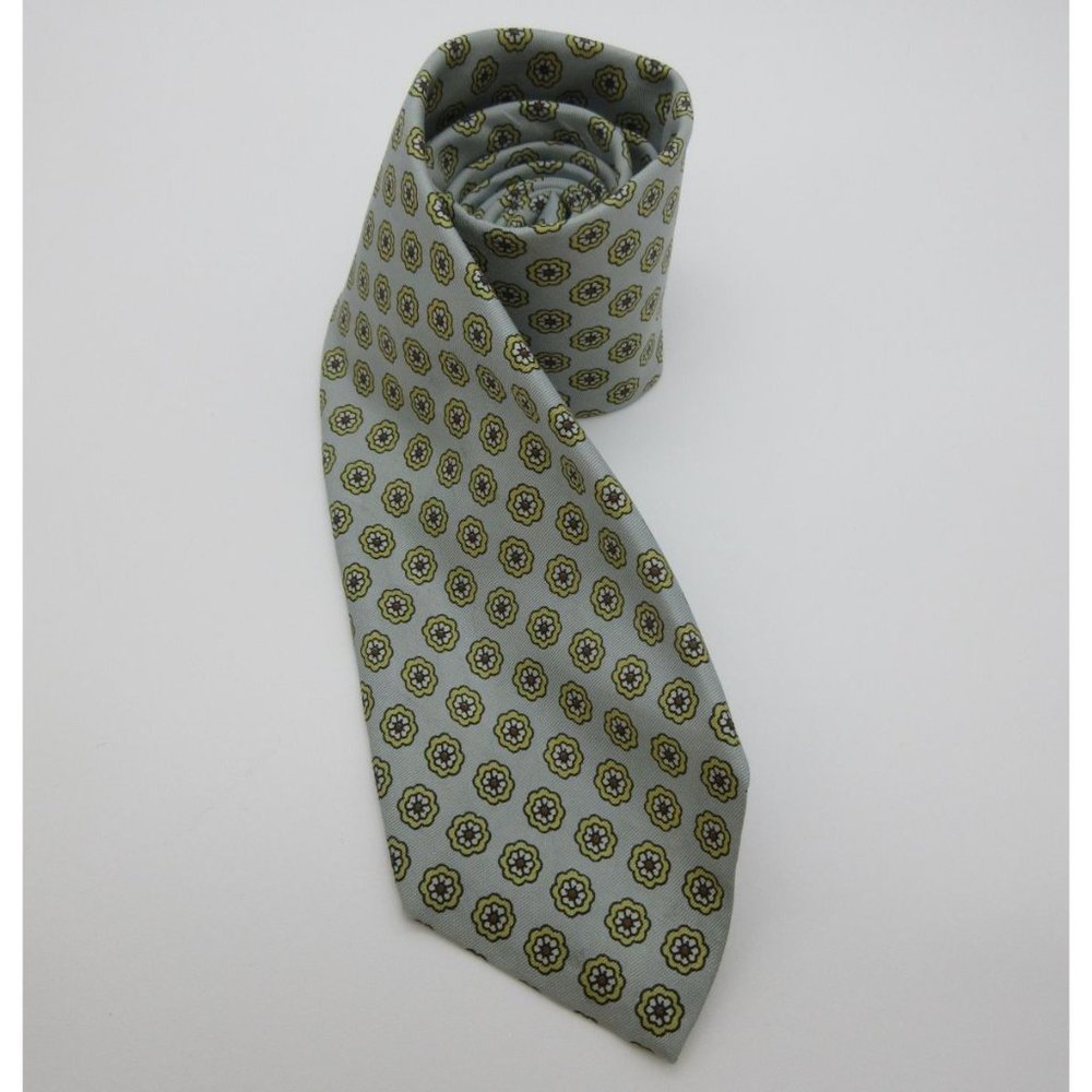 Albert Ltd Robert Talbott men's floral silk tie,‎ hand made